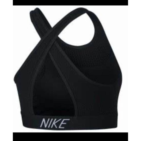 Nike Sports Bra Classic Crossback Black sz XS / S Removeable Pads Breathable - Picture 4 of 12